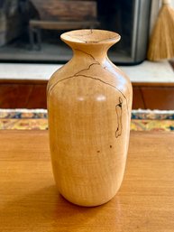 Vintage Tom Hamel Burl Wood Bud Vase