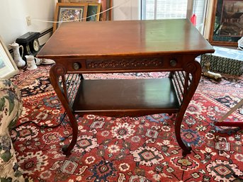 Victorian Mahogany Library Table