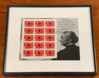 Georgia O'Keeffe Stamps, With Foundation Stamp (CTF10)