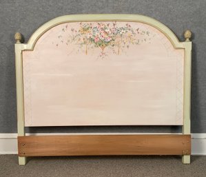 Vintage Painted Queen Size Headboard (CTF30)