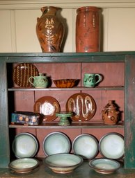 Contemporary Redware And Other Pottery, 18pcs. (CTF30)