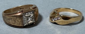 14k And 10k Gold And Diamond Rings (CTF10)
