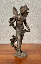 Vintage Sculpture After Louis Moreau, Fairy (CTF10)