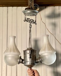 19th C. Double Angle Lamp (CTF20)