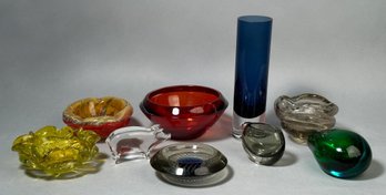 Tapio Wirkkala, Baccarat Art Glass And More, 9pcs (CTF10)
