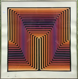 20th C. Jean-Pierre Yvaral Optic Art Serigraph (CTF10)