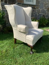 Antique Chippendale Style Wing Chair (CTF20)