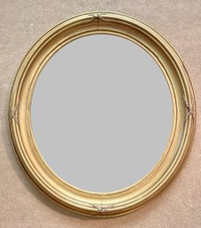 Vintage Oval Gilt Frame Mirror (CTF10)