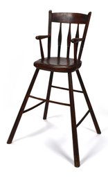 19th C. Arrow Back Childs High Chair (CTF10)