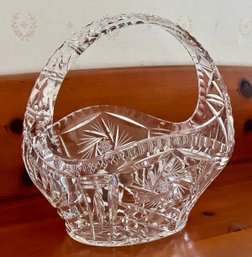 Vintage Large Crystal Basket