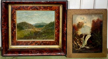 Two Antique Oil Paintings, Mt Washington (CTF10)