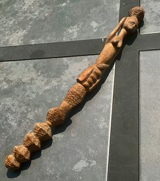 Carved Wooden Tribal Stick