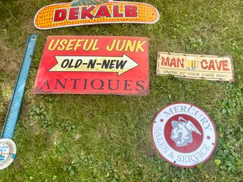 Dekalb & Metal Signs, Metal Measuring Device