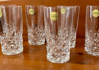 Vintage DArques Crystal Highball Glasses