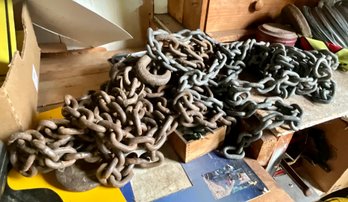 Three Sets Of Heavy Duty Chains