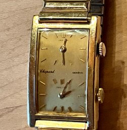 Vintage 18K Gold Chopard, DualTime Zones Wristwatch