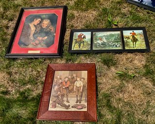 Three Victorian Framed Prints