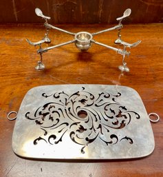 Vintage Sterling Coaster And Chafing Stand (CTF10)