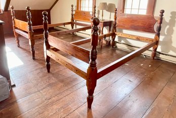 Two Antique Cannonball Beds (CTF40)