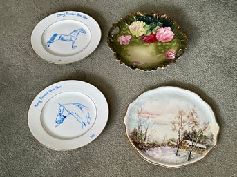 4 Vintage Plates