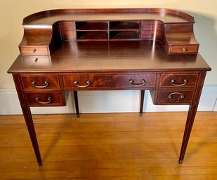 Antique Inlaid Mahogany Carleton Desk (CTF20)