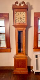 19th C. Oak Grandfather Clock (CTF30)