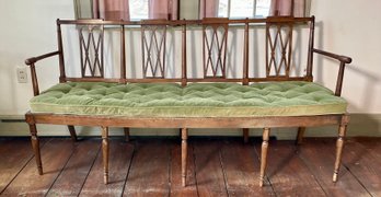 Antique Federal Caned Seat Settee (CTF20)