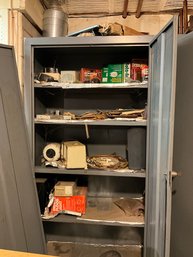 Metal Cabinet With Contents Inc. Radio 5/6