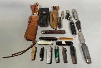 Vintage Hunting And Jackknives, 20pcs (CTF10)