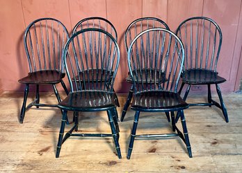 Assembled Set Of Windsor Chairs, 6 Pcs (CTF30)