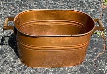 Vintage Copper Wash Tub By Revere Ware