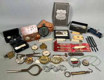Vintage Tools, Rules, Compasses, Etc (CTF10)