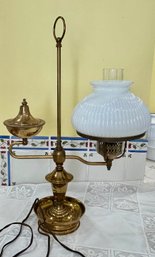 Vintage Brass Student Lamp