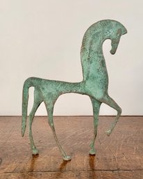 Vintage Archaic Style Bronze Horse Sculpture (CTF10)