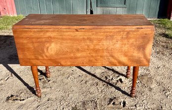 19th C. Sheraton Drop Leaf Table (CTF20)