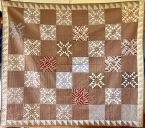 Ca. 1930s Handmade Quilt, For Molly Upton (CTF10)