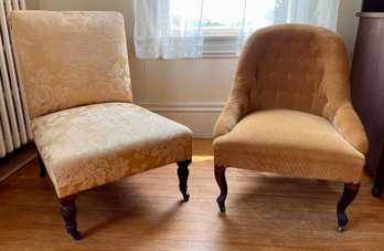 Two Antique Boudoir Chairs (CTF20)