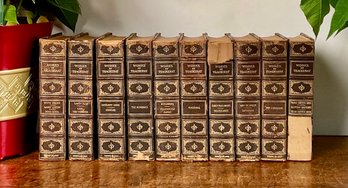 Antique Works Of Thackeray Leather Bound Set (CTF10)