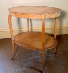 Early 20th C. Birdseye Maple Oval Table (CTF10)