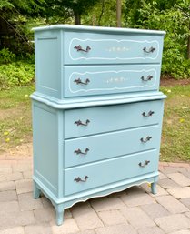 Vintage Simmons Blue Painted Chest (CTF20)