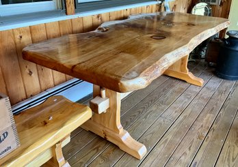 Modern Knotty Pine Table