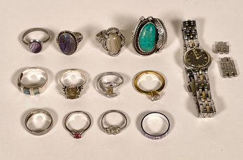 Sterling Rings, Watch And More (CTF10)