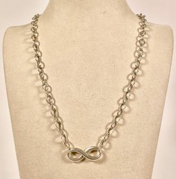 Tiffany & Co. Sterling Silver Infinity Necklace (CTF10)