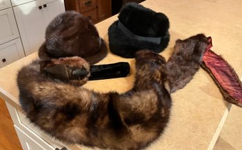 Vintage Fur Hats & Scarf (CTF10)