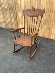 Vintage Carved Rocking Chair (CTF20)