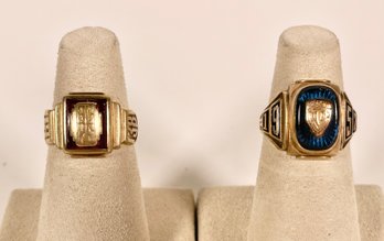 Two 10k Gold Class Rings (CTF10)
