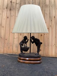 Antique Cast Bronze Table Lamp (CTF20)