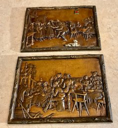 Metal Tavern Scene Decorative Plaques (CTF10)