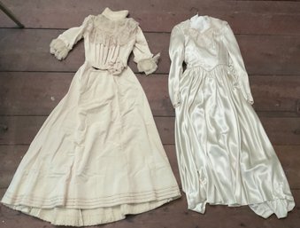 Two Antique Wedding Dresses (CTF10)