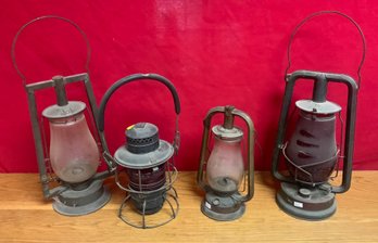 Four Antique Barn Lanterns (CTF20)